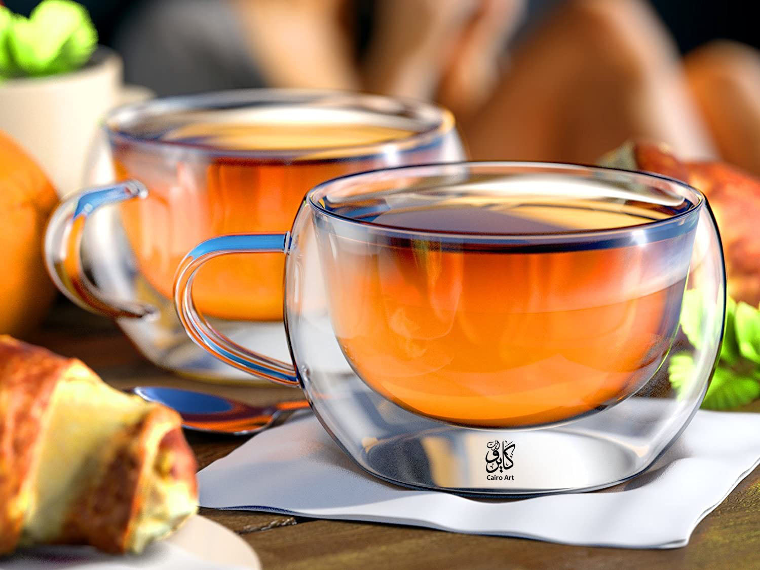 فنجان قهوه كورة 80 مللي (2 قطعه)