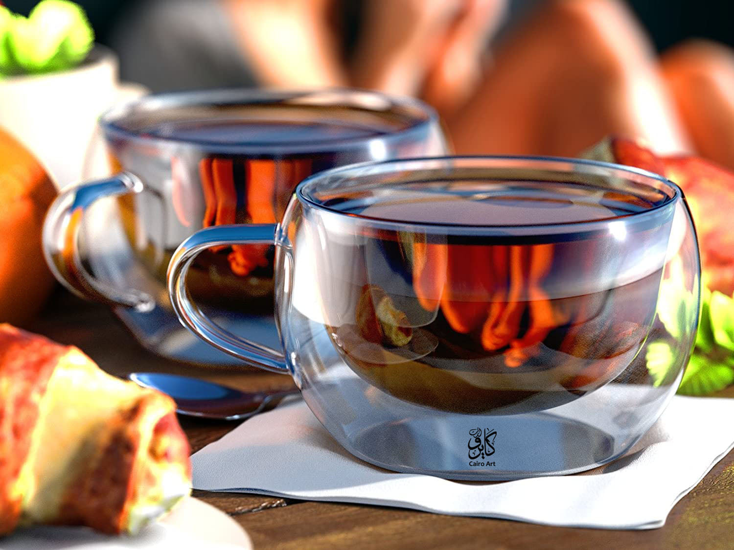 فنجان قهوه كورة 80 مللي (2 قطعه)