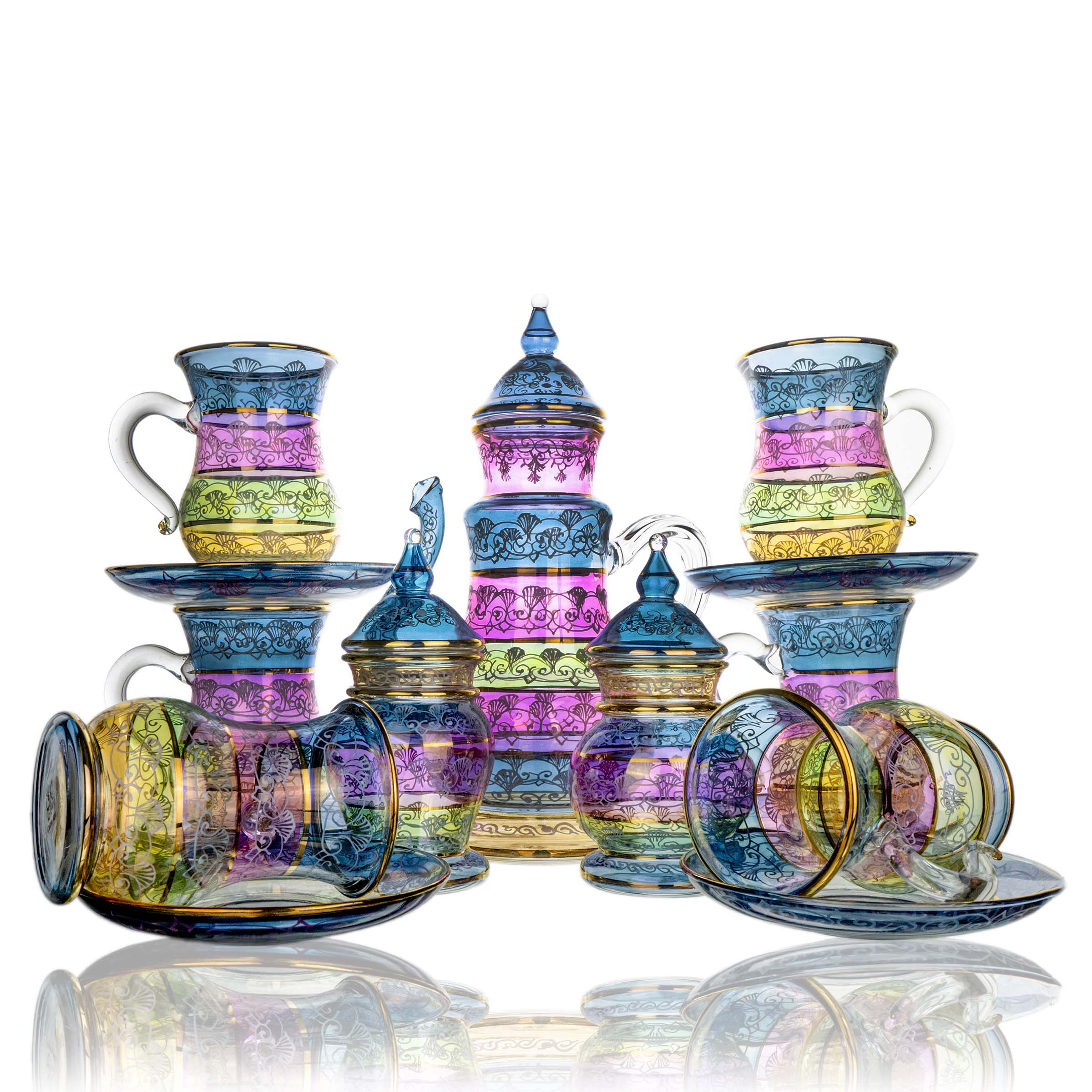 طقم  شاي بيركس عجمي ك