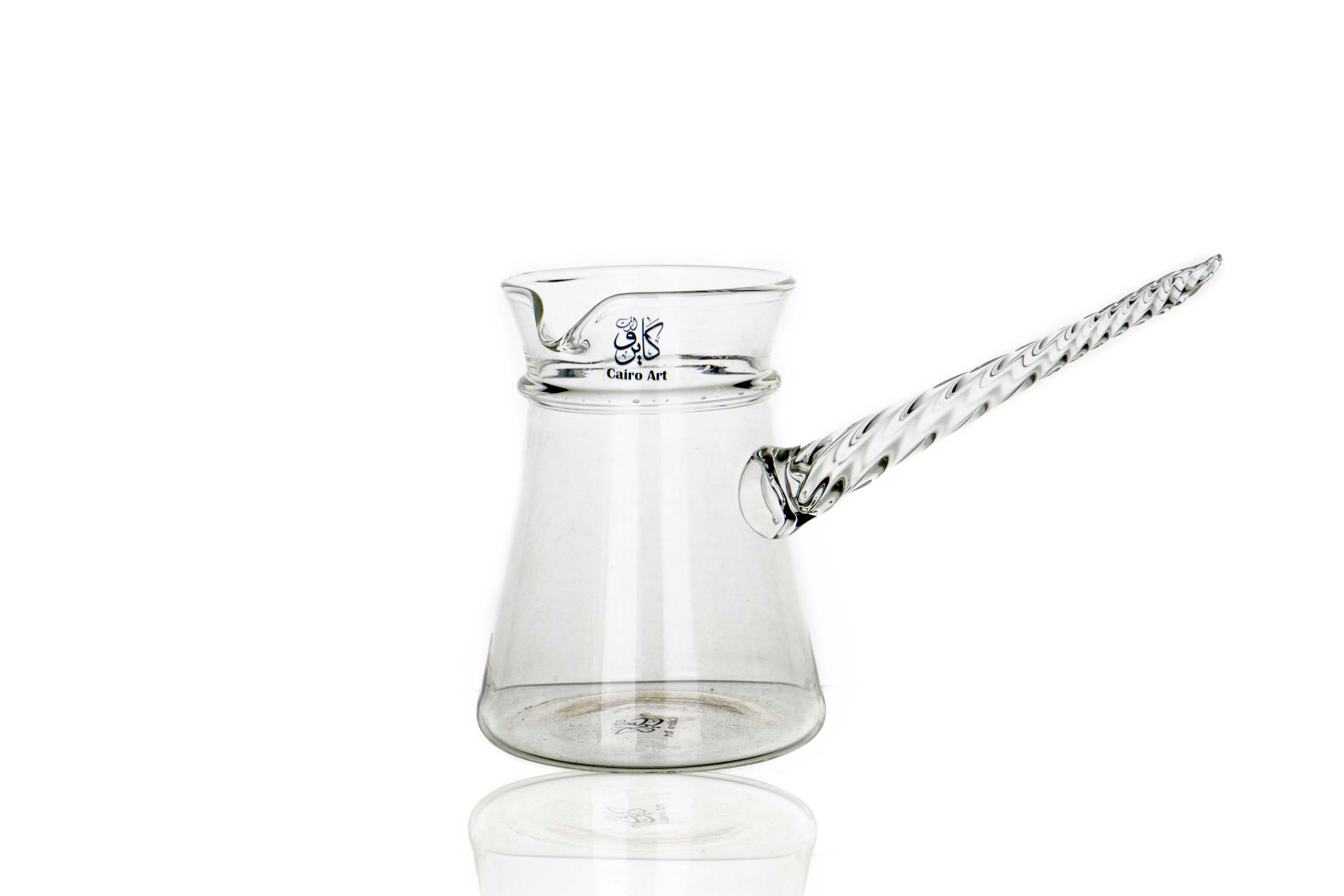 طقم قهوه شفاف بيركس حراري ص