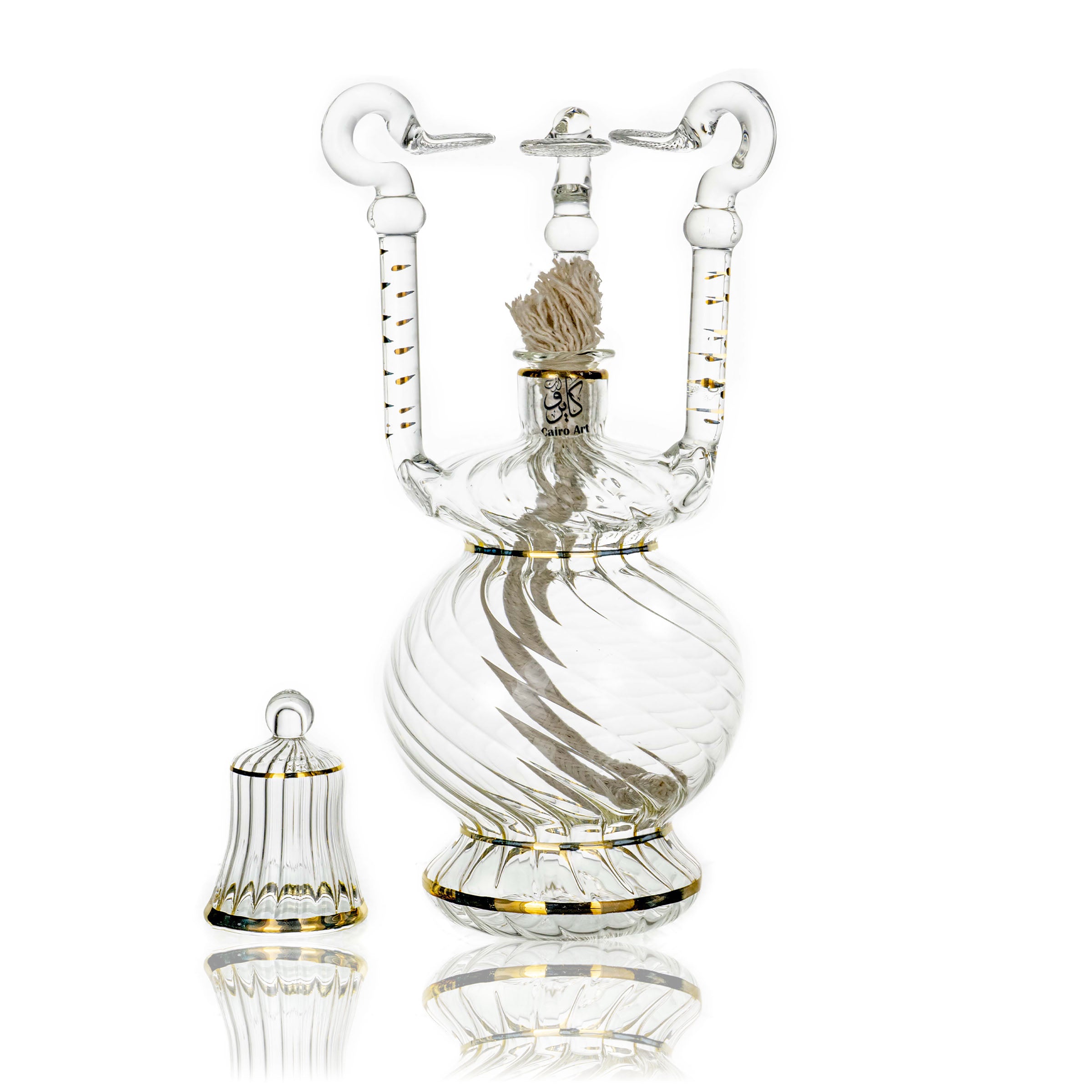 طقم قهوه مضلع دهب اصفر