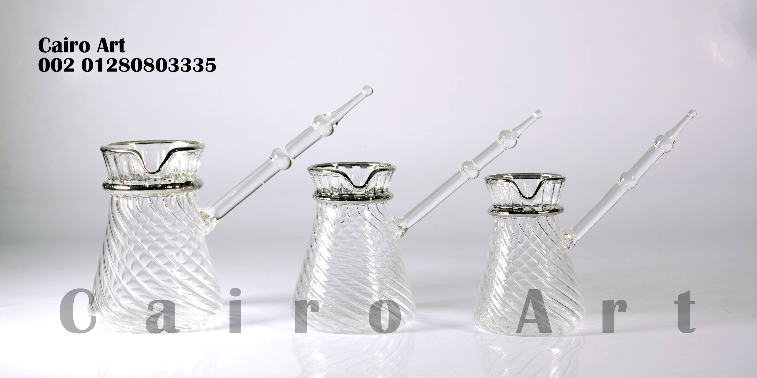 طقم كنك قهوة كرستال دا خلى بيركس دهب بلاتين