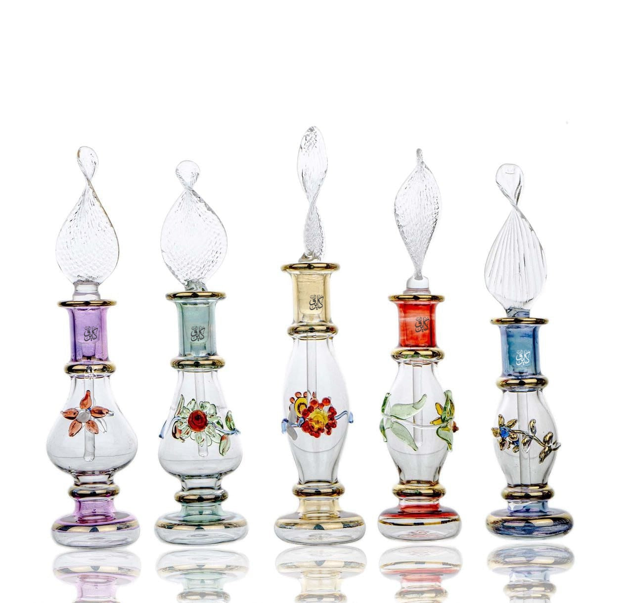 ✨ زجاجة عطر زيرو – سعة 3 لـ 5 جرام | Handmade Cairo Art Glass