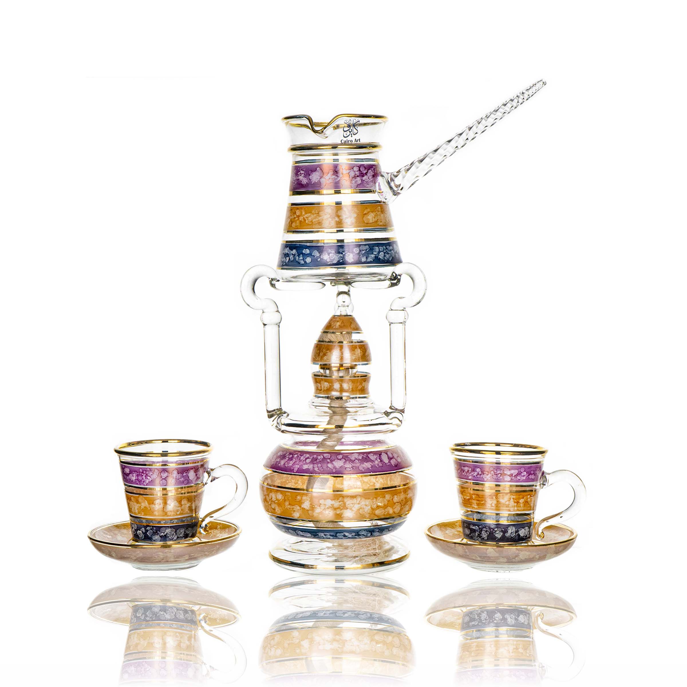 طقم قهوه سيراميك 3 لون بيركس ص