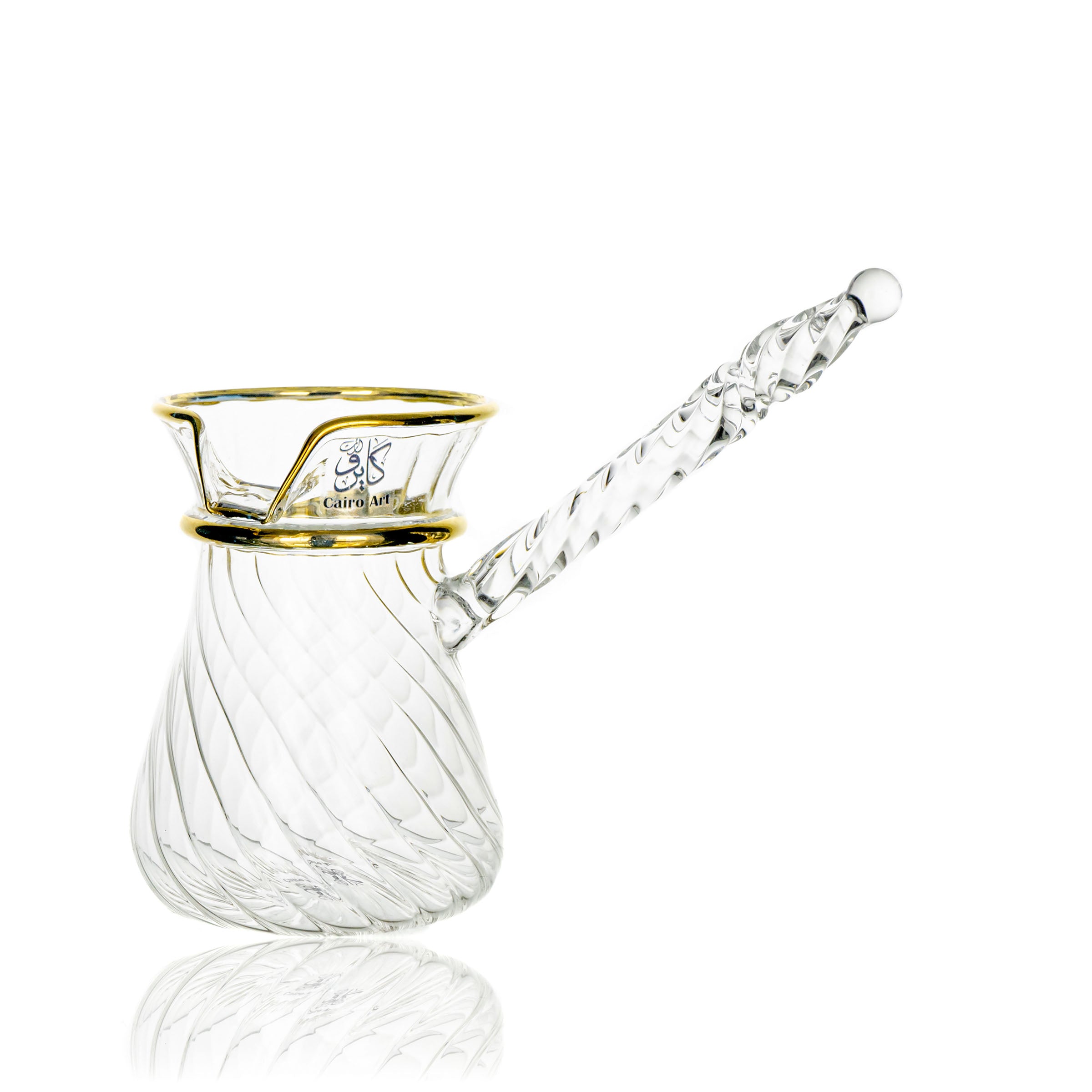 طقم قهوه مضلع دهب اصفر