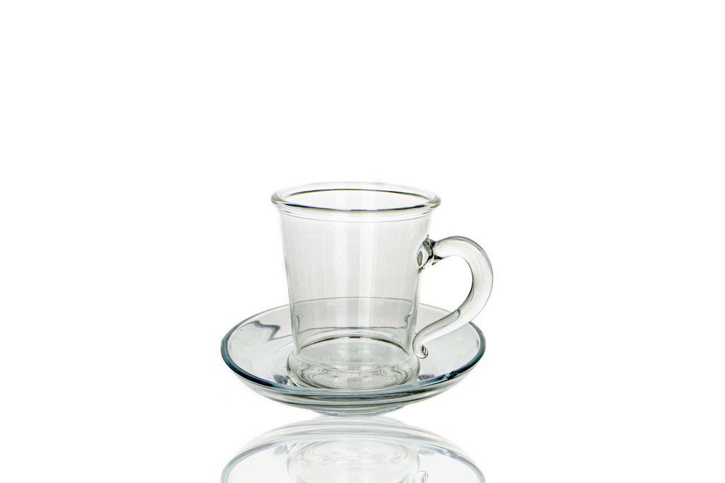 طقم قهوه شفاف بيركس حراري ص