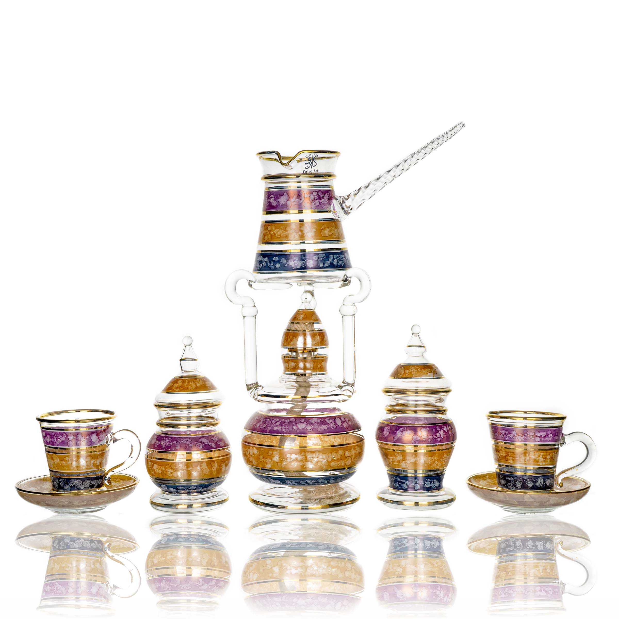 طقم قهوه سيراميك 3 لون بيركس ك