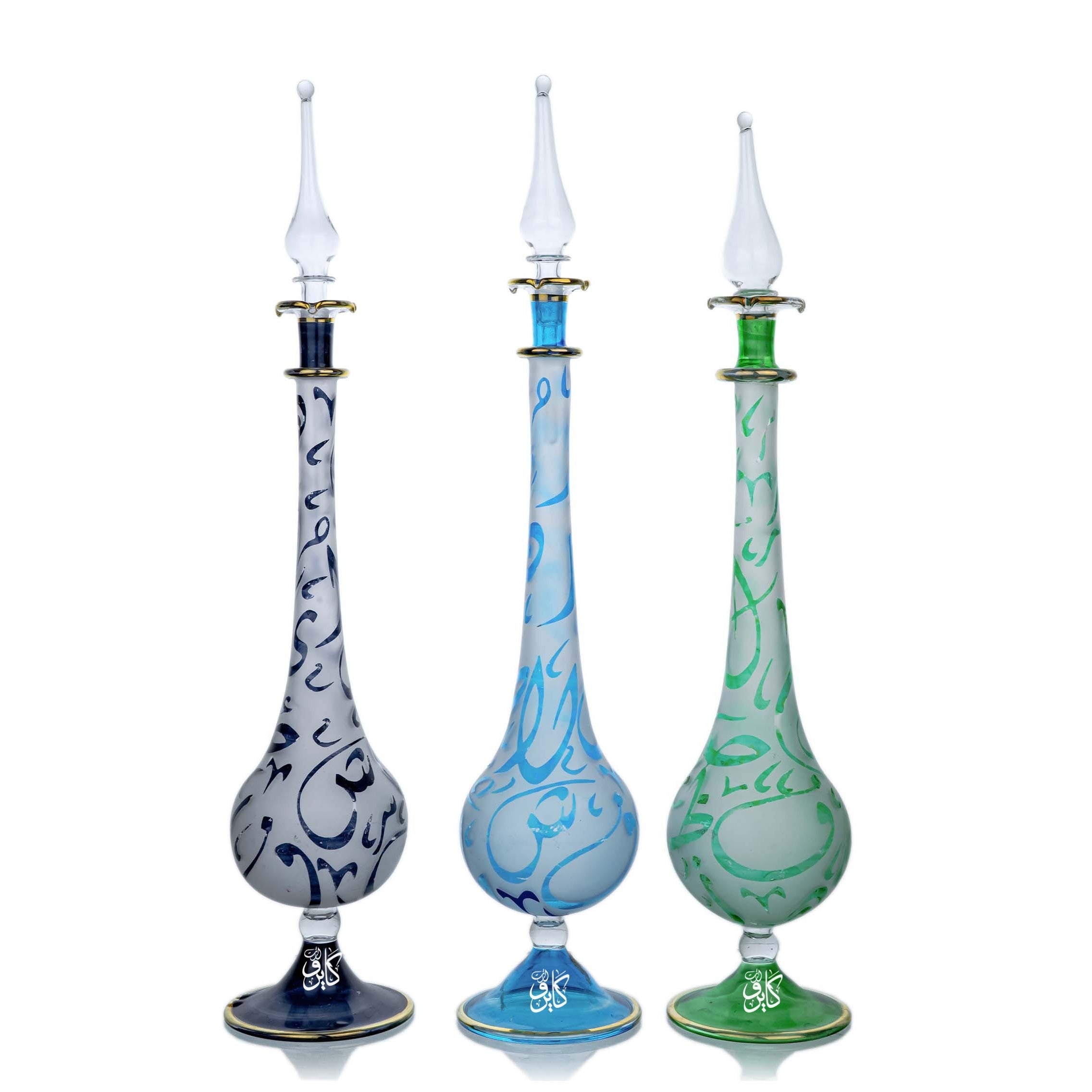 زجاجه حروف 15 سم تقريبا (3قطع)