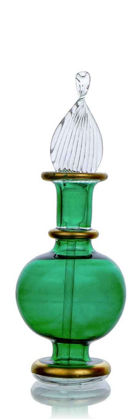 ✨ زجاجة عطر زيرو – سعة 3 لـ 5 جرام | Handmade Cairo Art Glass