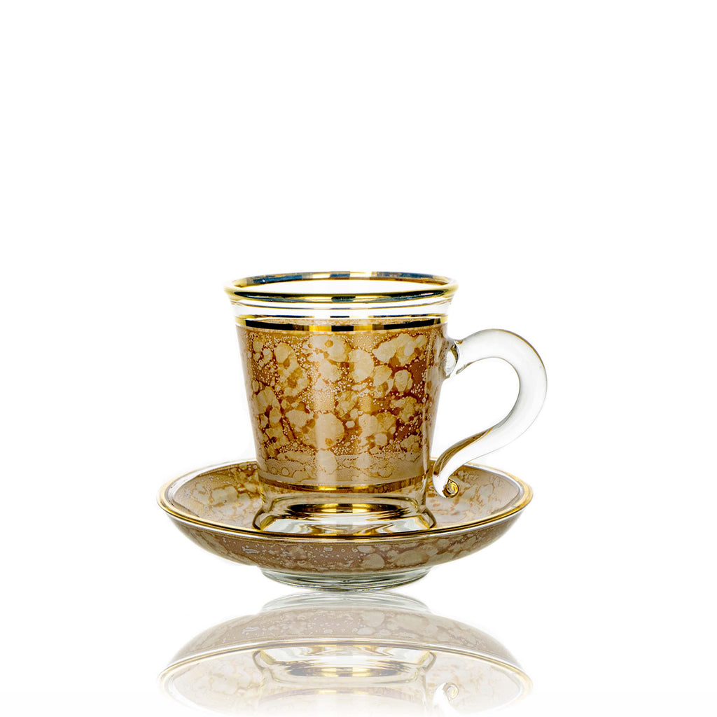 طقم قهوه سيراميك عسلي بيركس ك