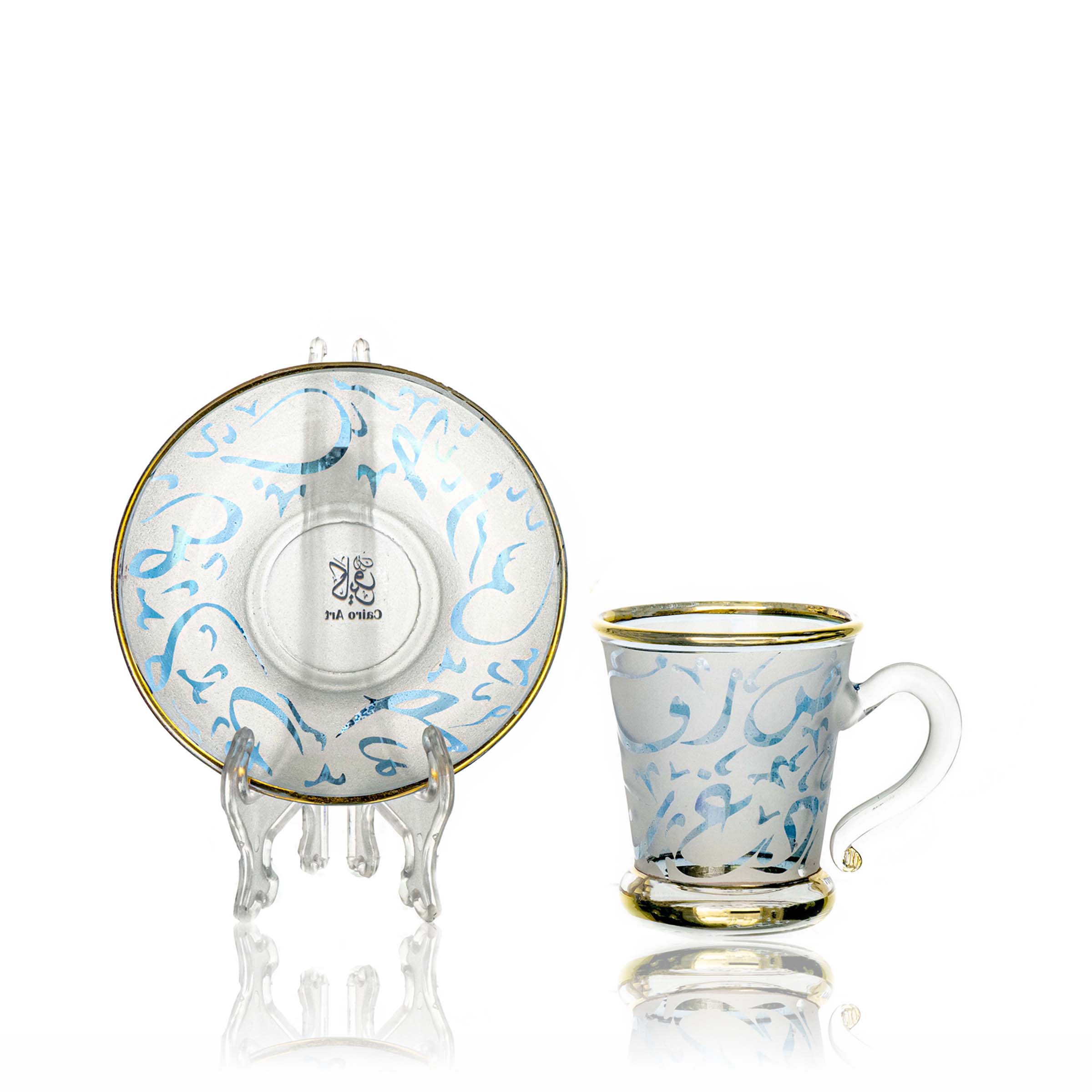 طقم قهوه حروف ازرق ص بيركس