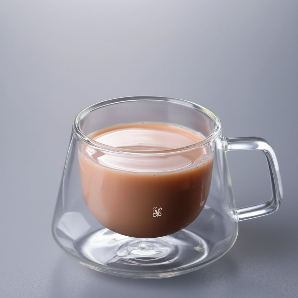 فنجان هرمي دبل جلاس 250 مللي