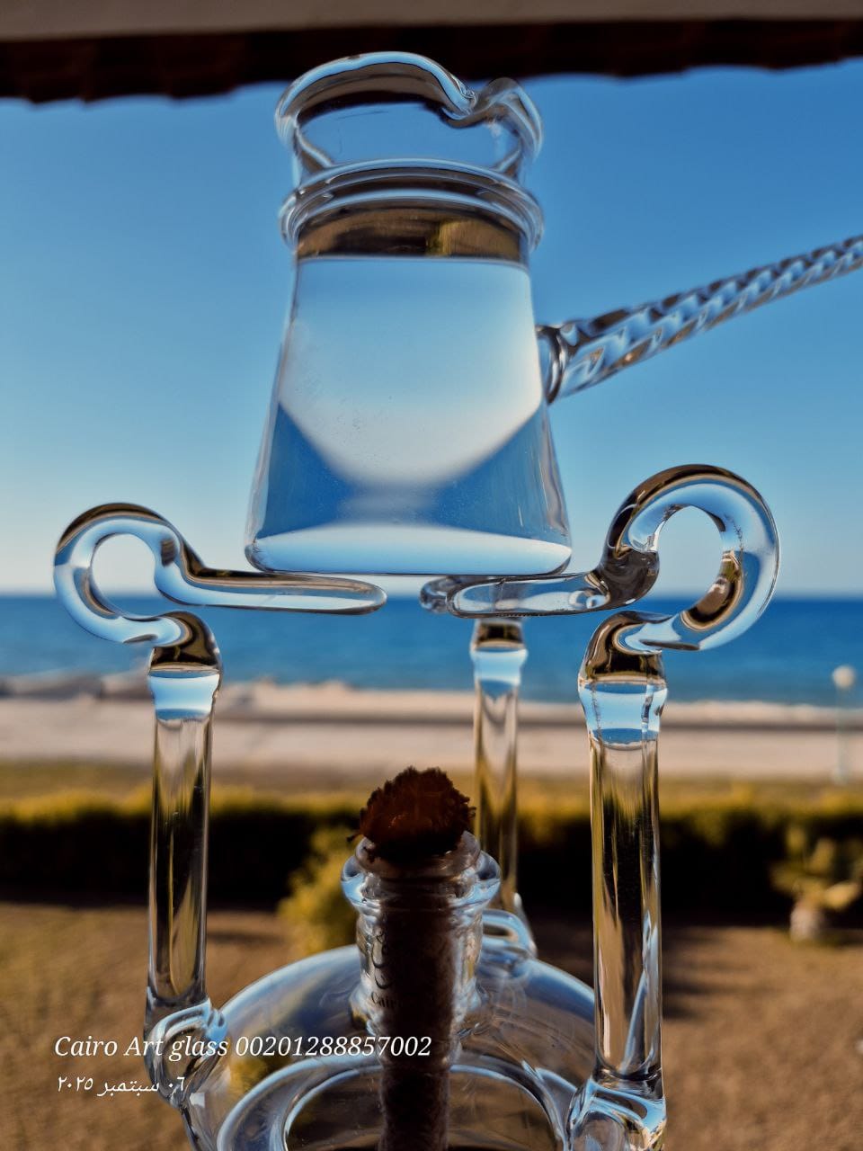 طقم قهوة دبل جلاس بايريكس – handmade