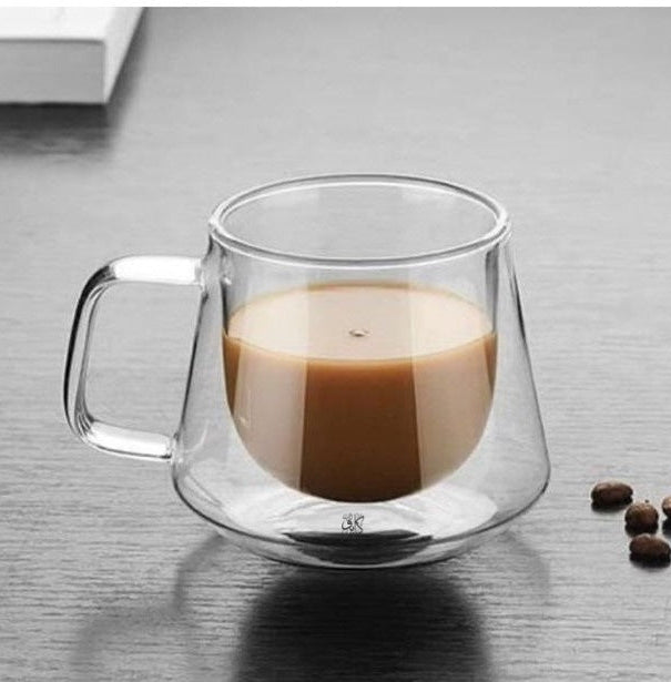 فنجان هرمي دبل جلاس 250 مللي