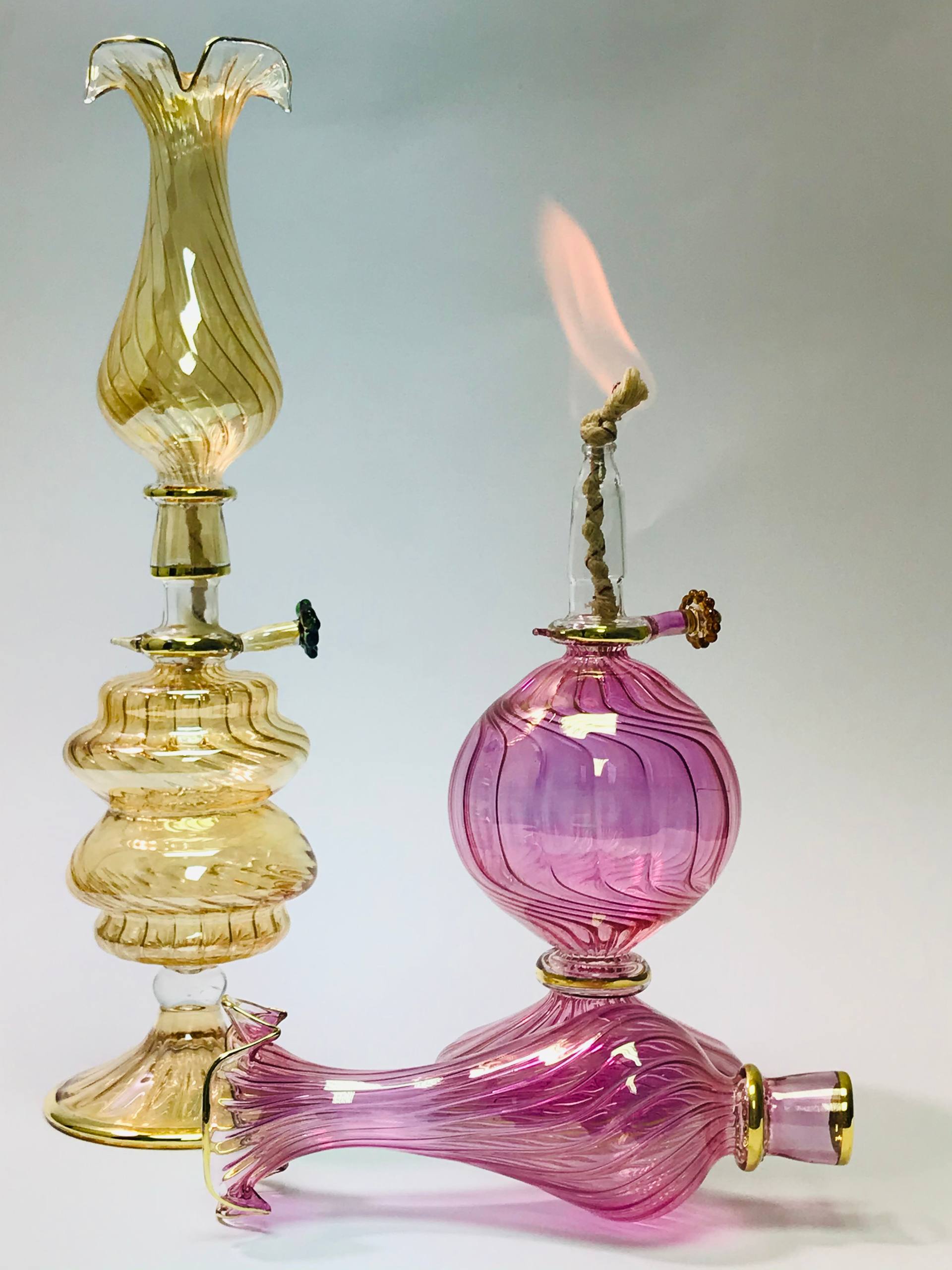 لمبة النوستالجيا الزجاجية لمبة جاز ديكور هاند ميد – Cairo Art Glass