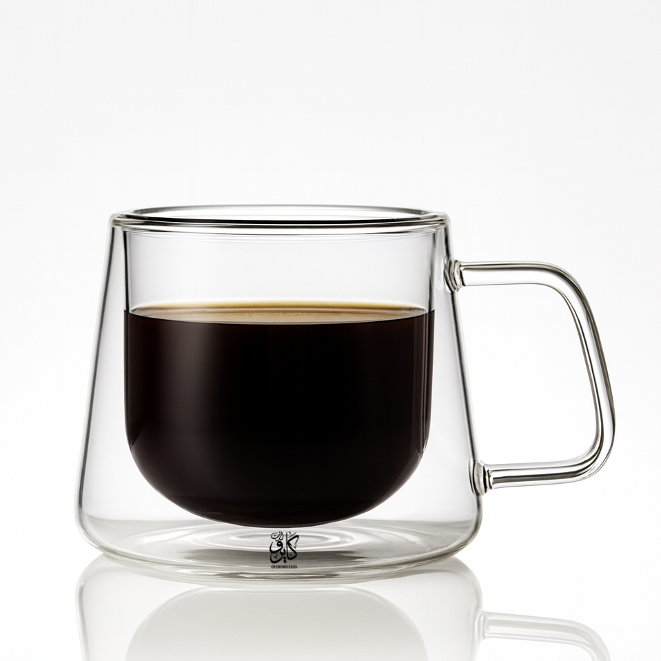 فنجان قهوه مسطح 120 مللي لوكس