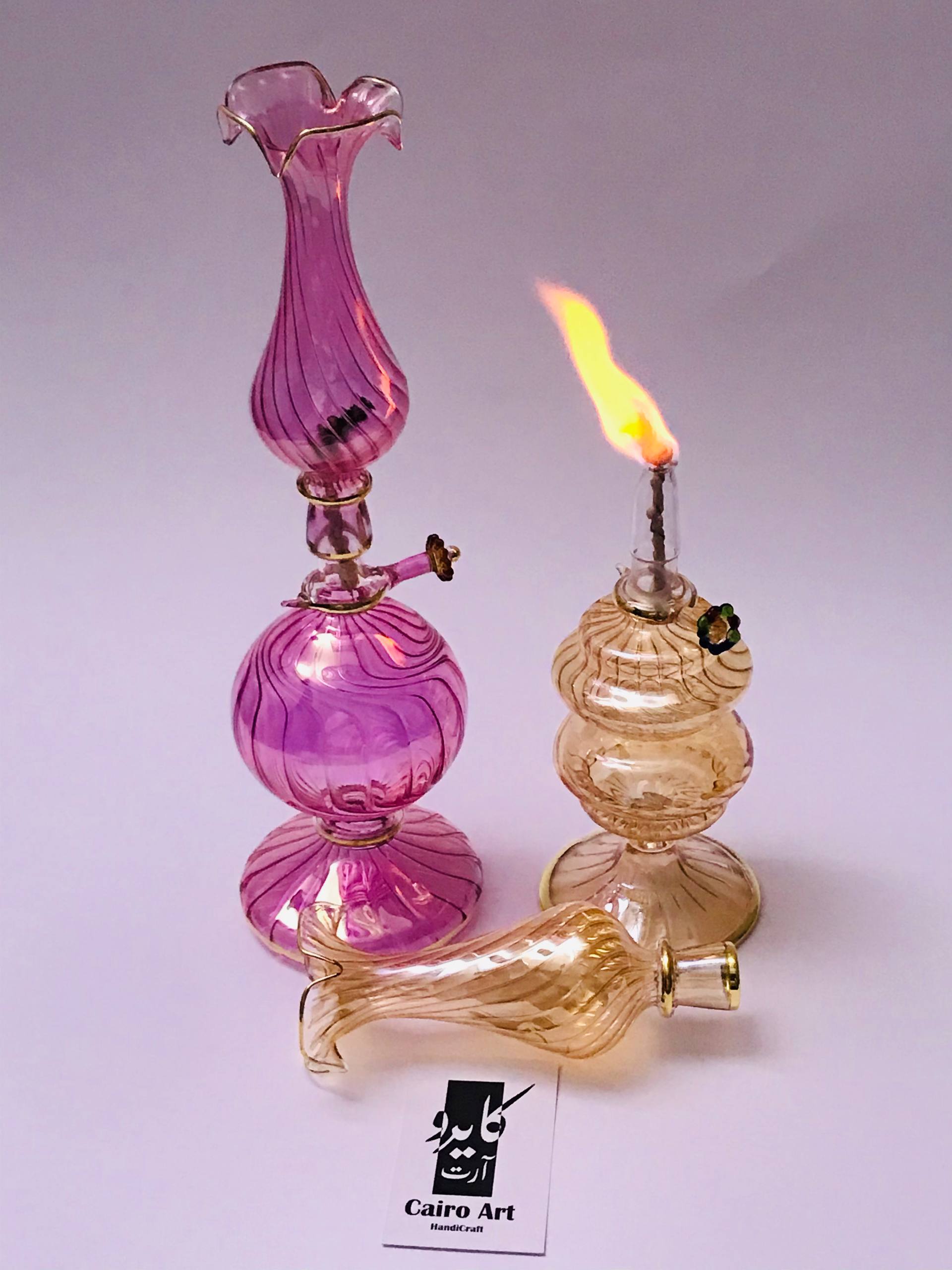 لمبة النوستالجيا الزجاجية لمبة جاز ديكور هاند ميد – Cairo Art Glass