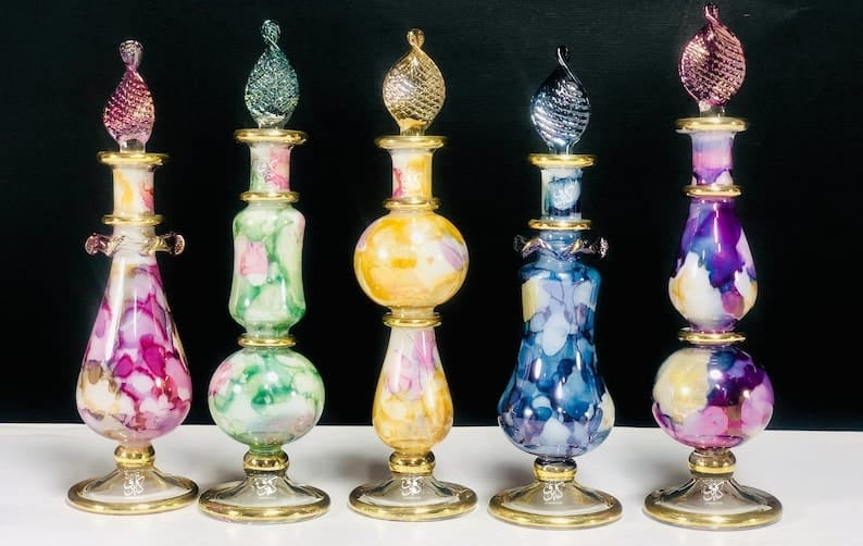 زجاجة عطر سيراميك هاند ميد – Cairo Art Glass