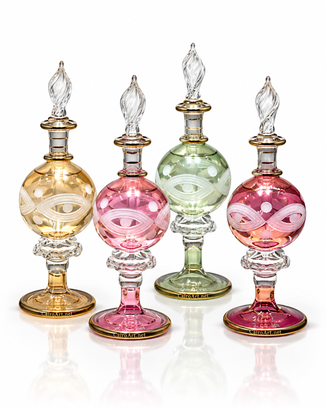 كورة حفر خشن – زجاجة عطر بايركس لوكس 75 مل – Cairo Art Glass