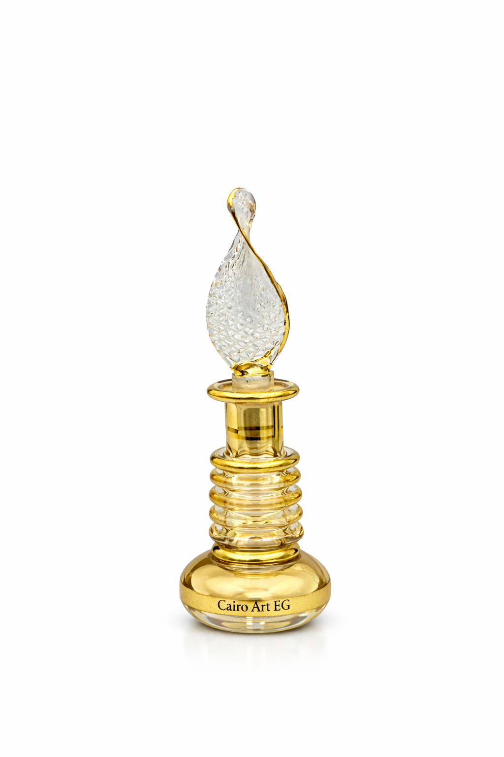 زجاجة عطر زبلوتة لوكس ذهب - Cairo Art Glass