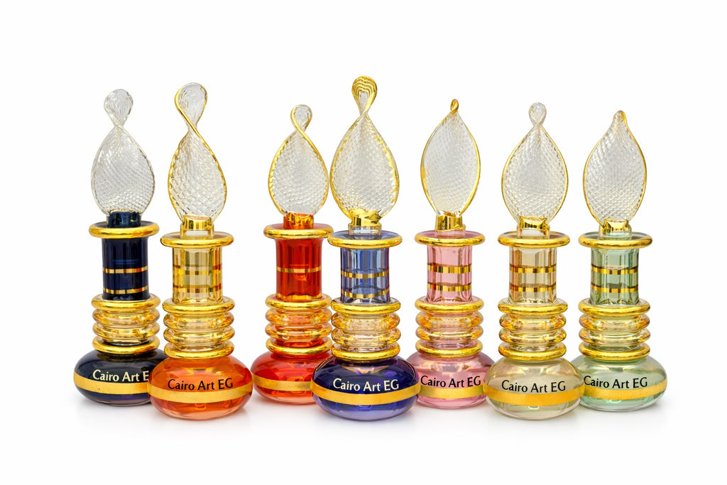 زجاجة عطر زبلوتة لوكس - مجموعة ألوان - Cairo Art Glass