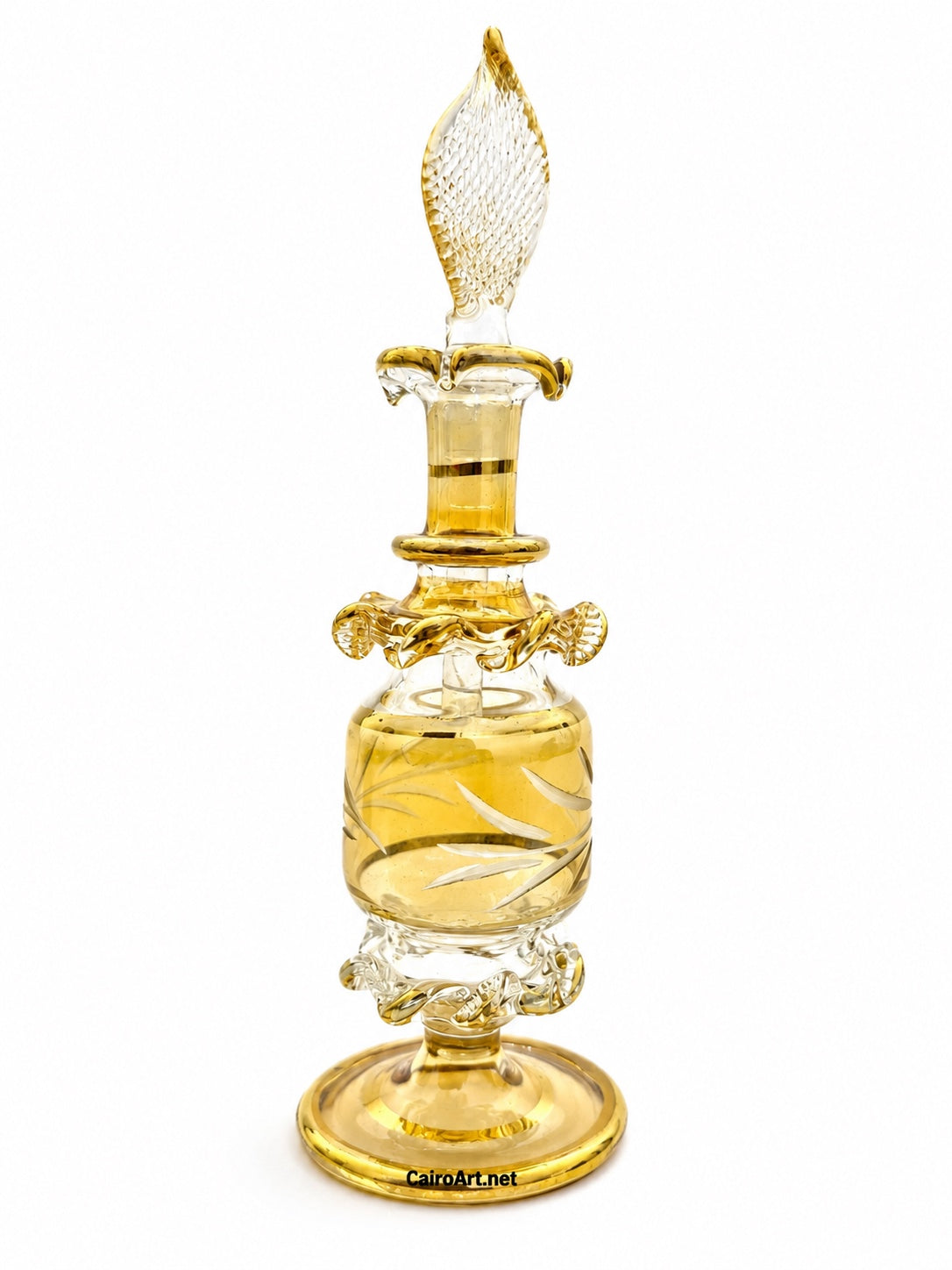 زجاجة عطر حفر خشن 12 جرام سوبر لوكس - Cairo Art Glass