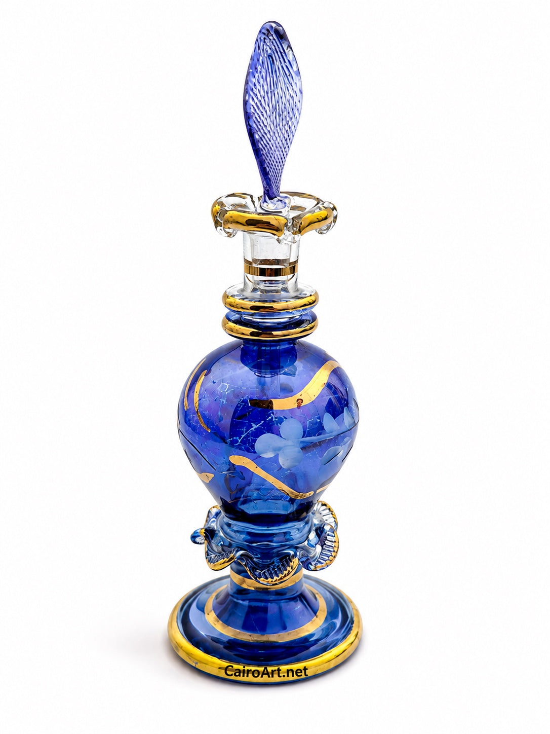 زجاجة عطر حفر خشن 12 جرام سوبر لوكس - Cairo Art Glass