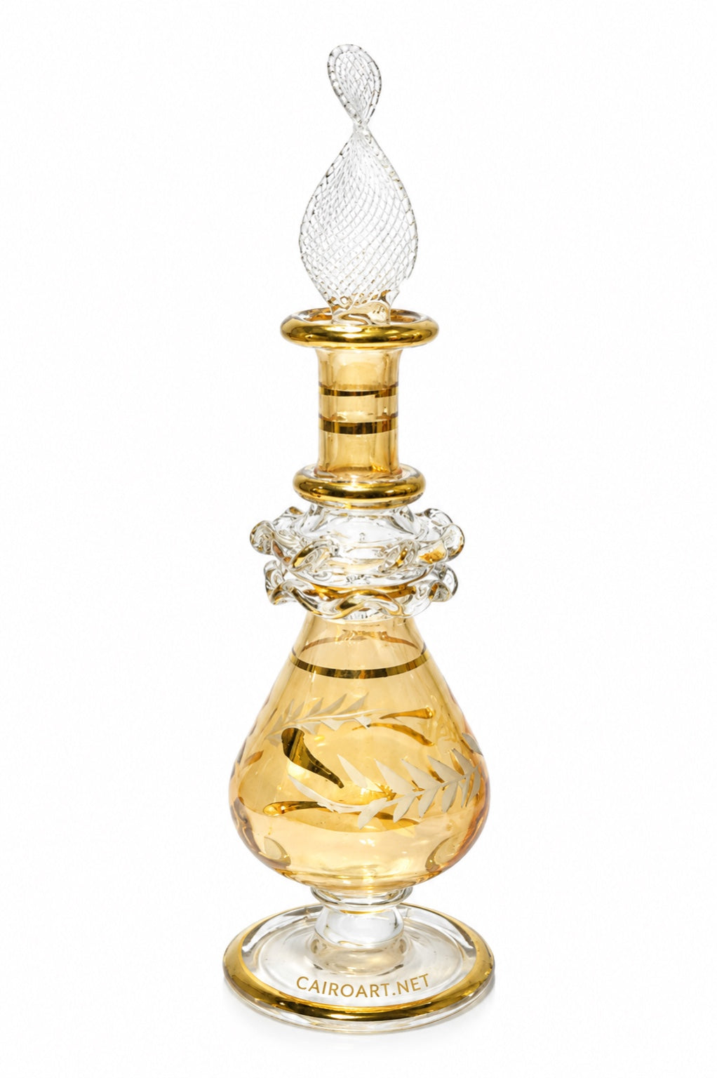 زجاجة عطر حفر خشن 12 جرام سوبر لوكس - Cairo Art Glass